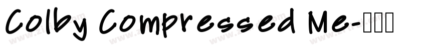 Colby Compressed Me字体转换
